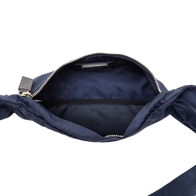 Prada Tessuto Belt Bag Blue Very good condition - Model View