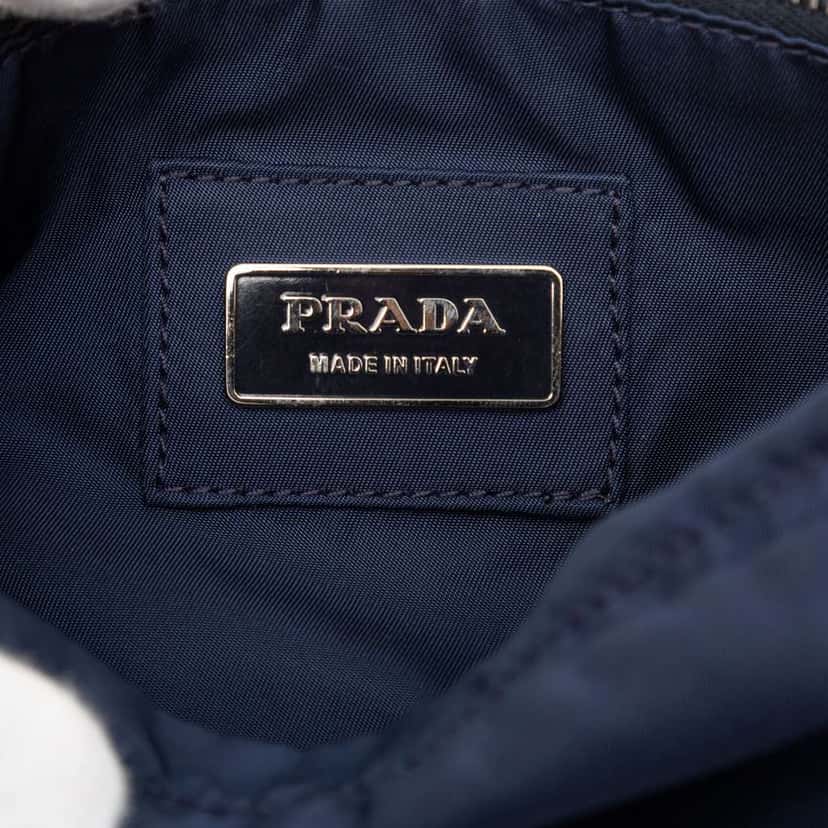 Prada Tessuto Belt Bag Blue Very good condition - Box View