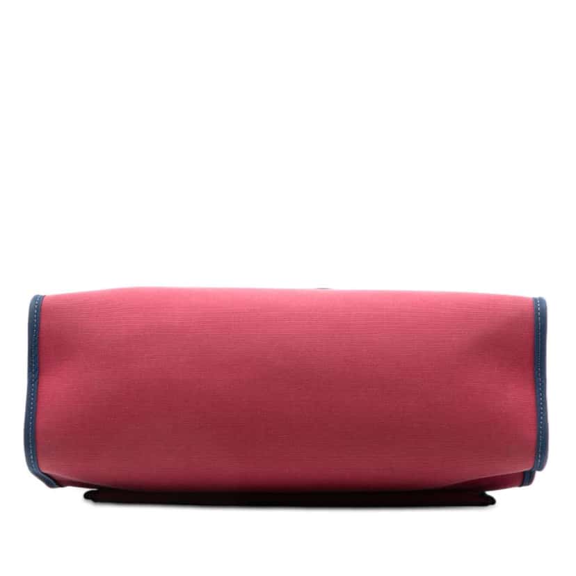 Hermès Toile Herbag Zip 31 Satchel Red Canvas Good condition - Inside View