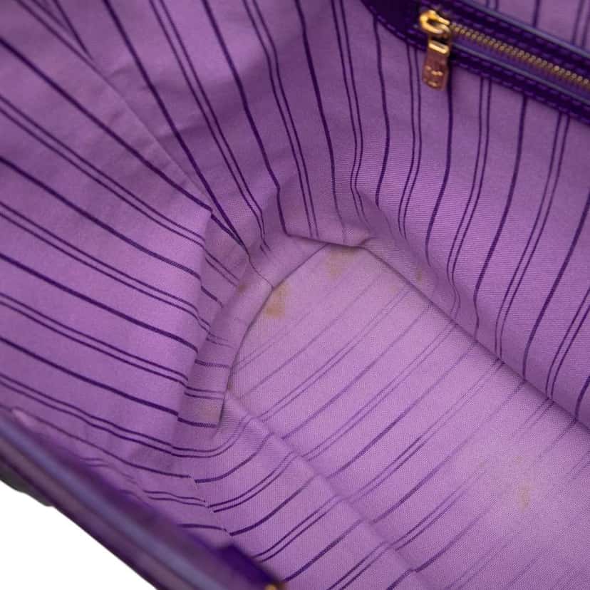 Louis Vuitton Takashi Murakami Coated Canvas Cosmic Blossom Tote PM Purple Canvas Very good condition - Model View