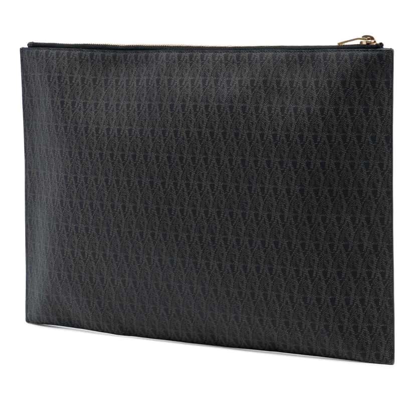 Saint Laurent Toile Classic Monogram Document Holder Black Canvas Very good condition - Back View