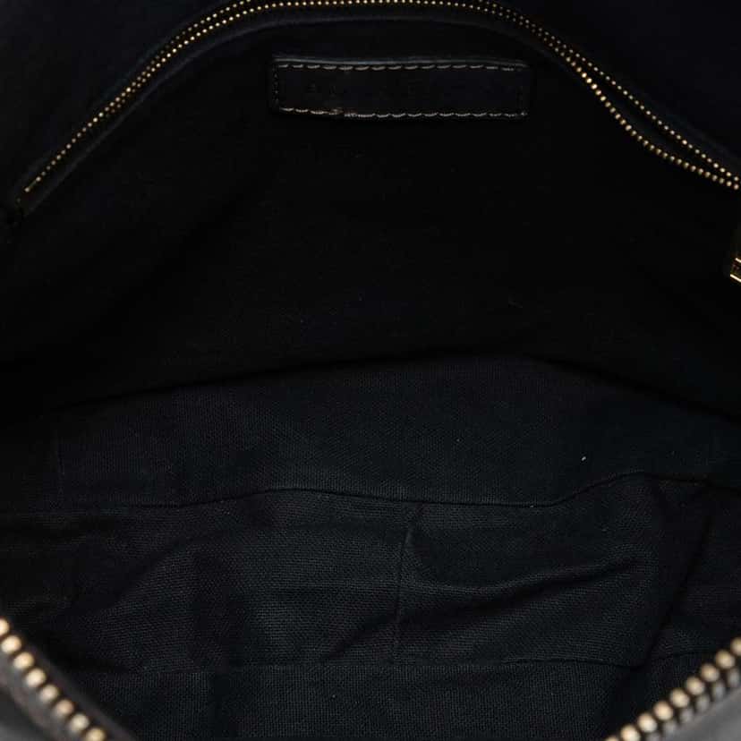 Burberry Supernova Check Coated Canvas and Metallic Leather Shoulder Bag Grey Canvas Very good condition - Model View