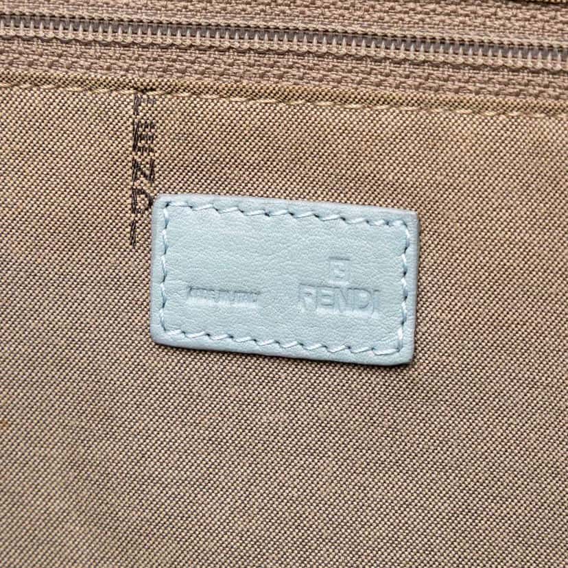 Fendi Zucca Trimmed Canvas Tote Brown Canvas Very good condition - Box View