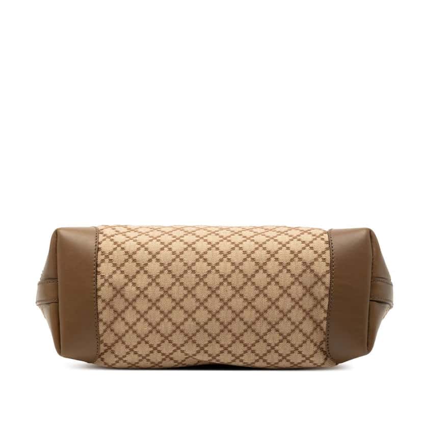 Gucci Diamante Canvas Craft Tote Brown Canvas Good condition - Inside View