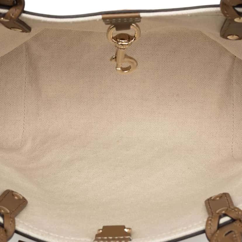 Gucci Diamante Canvas Craft Tote Brown Canvas Good condition - Model View