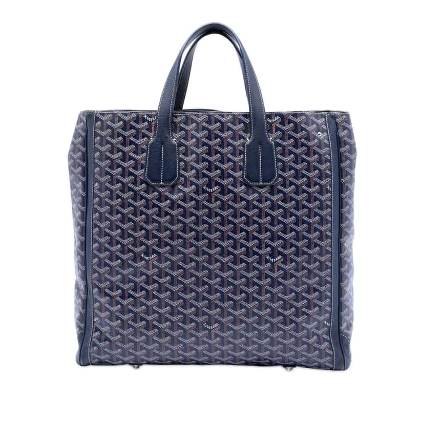 Goyard Goyardine Voltaire Blue Canvas Very good condition - Front View