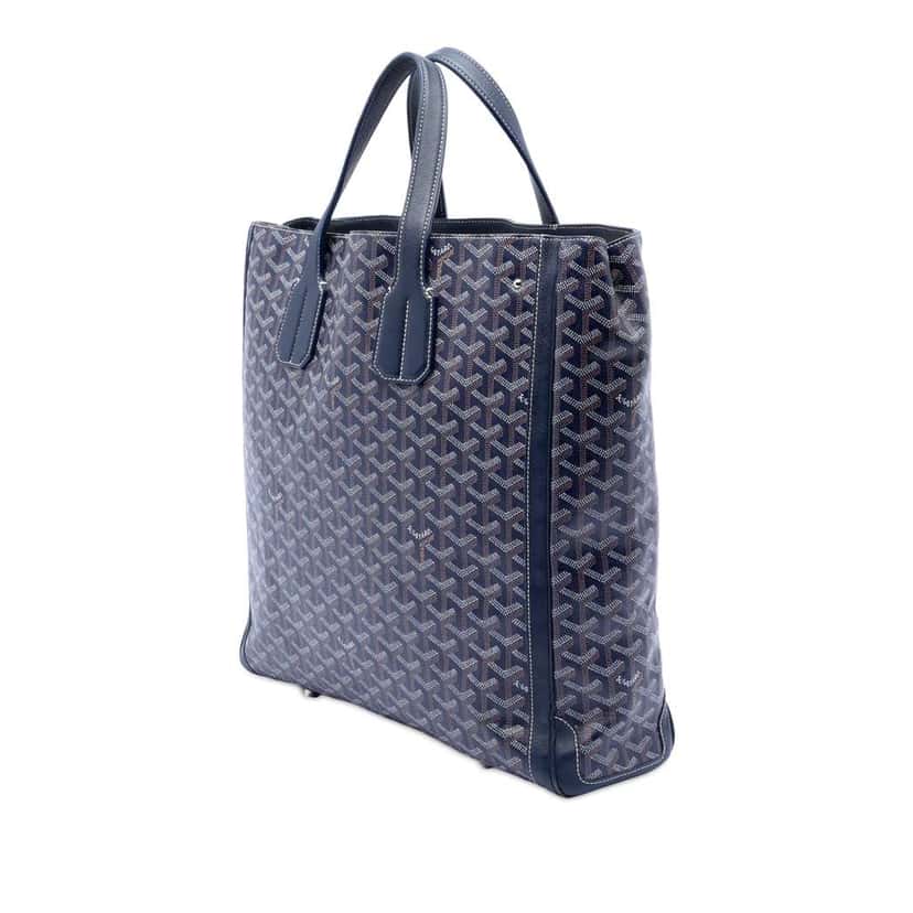 Goyard Goyardine Voltaire Blue Canvas Very good condition - Back View