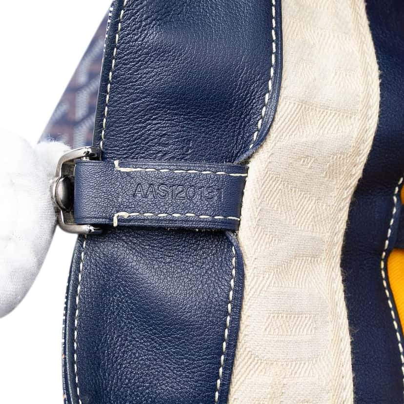 Goyard Goyardine Voltaire Blue Canvas Very good condition - Box View