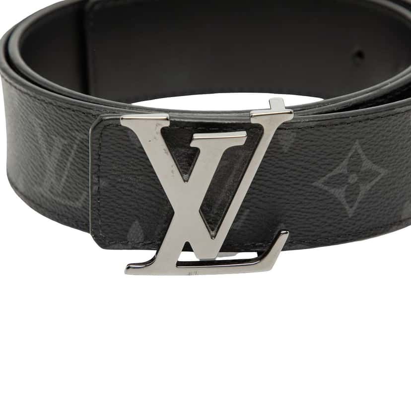 Louis Vuitton Monogram Eclipse LV Initiales Reversible Belt Black Very good condition - Box View
