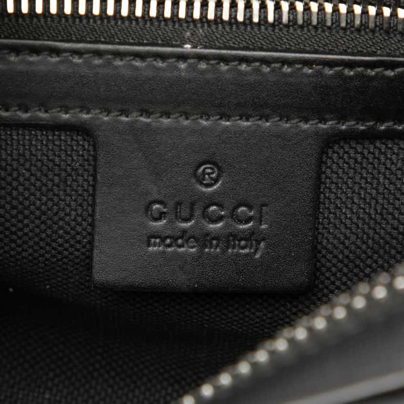 Gucci Small GG Supreme Web Belt Bag Black Canvas Very good condition - Box View