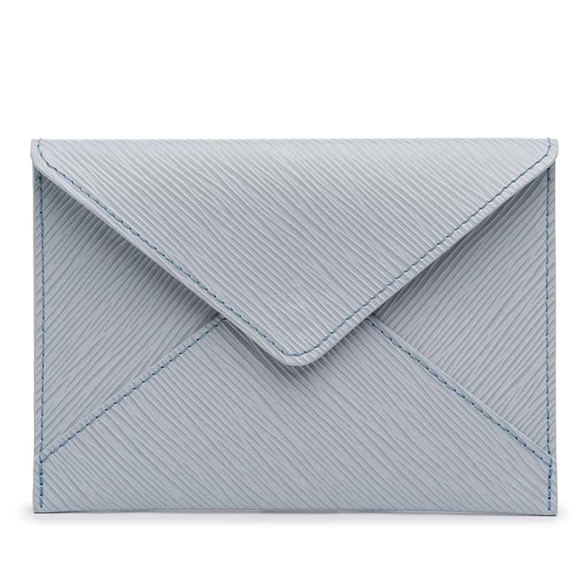 Louis Vuitton Epi Invitation Envelope Clutch Blue Leather Very good condition - Front View