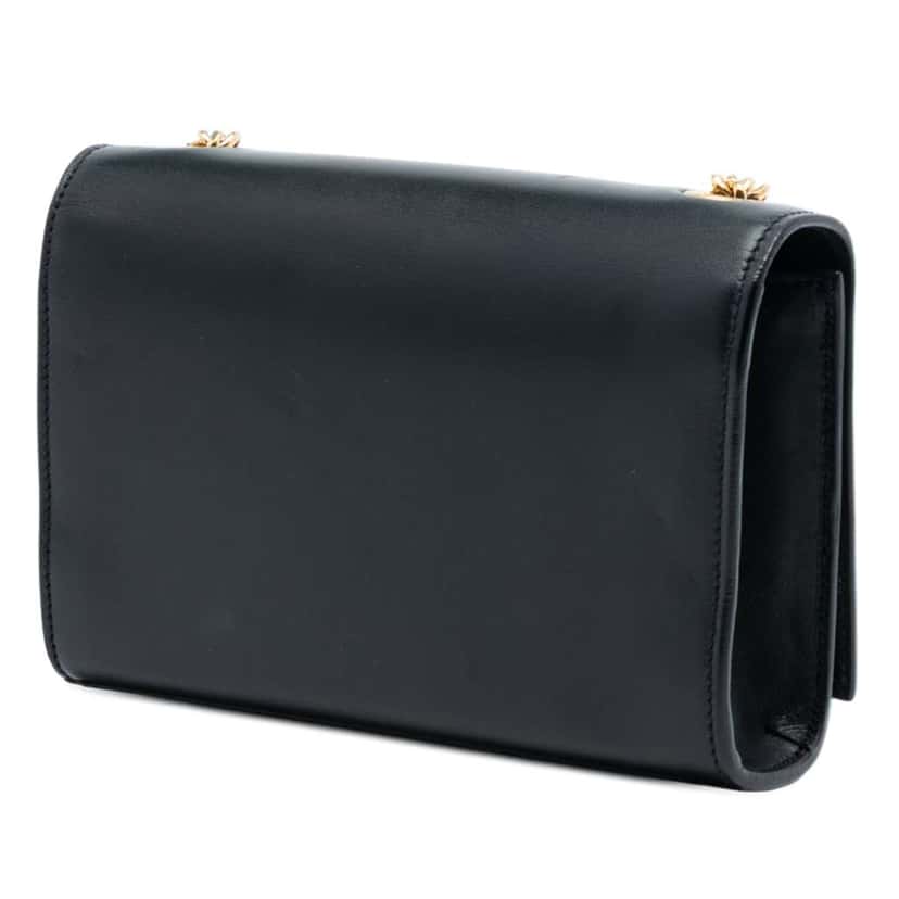 Saint Laurent Small Smooth Calfskin Monogram Kate Tassel Crossbody Black Leather Very good condition - Back View