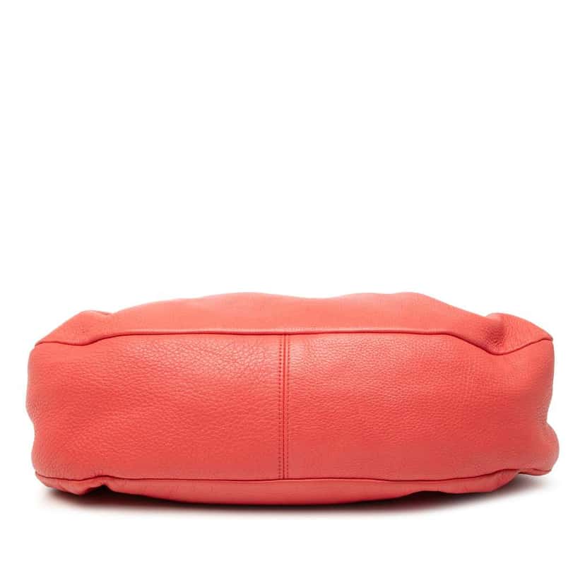 Bottega Veneta Leather Intrecciato Braided Handle Hobo Bag Red Leather Very good condition - Inside View