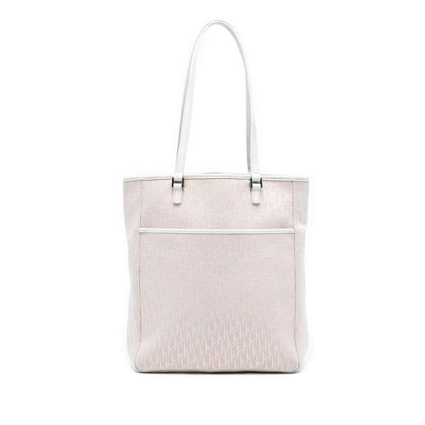 Dior Diorissimo Trotter Canvas Tote Pink Canvas Very good condition - Front View