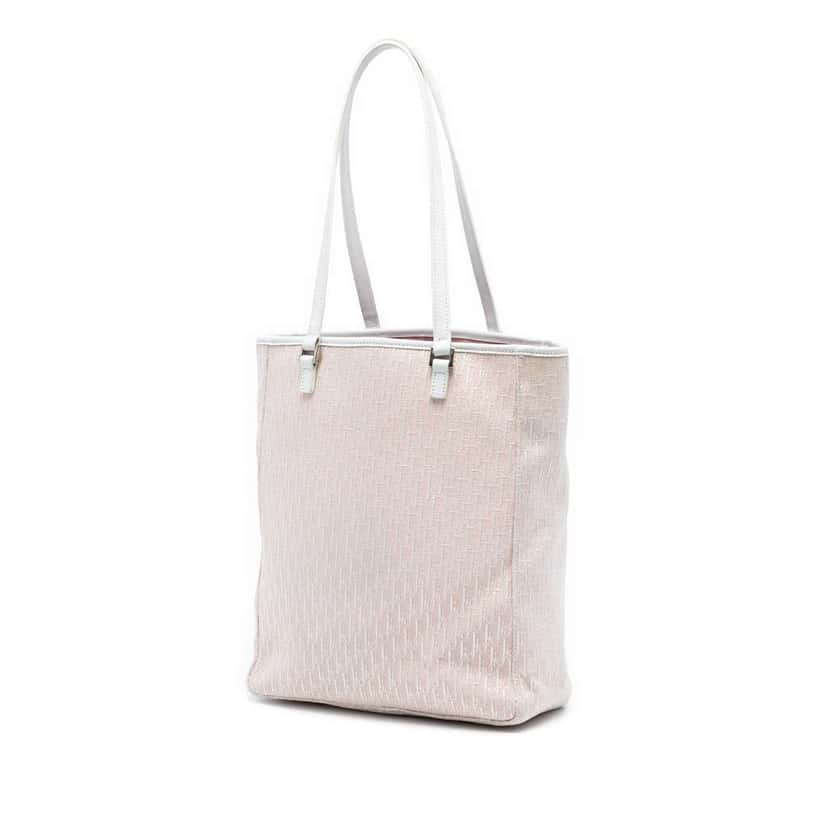 Dior Diorissimo Trotter Canvas Tote Pink Canvas Very good condition - Back View