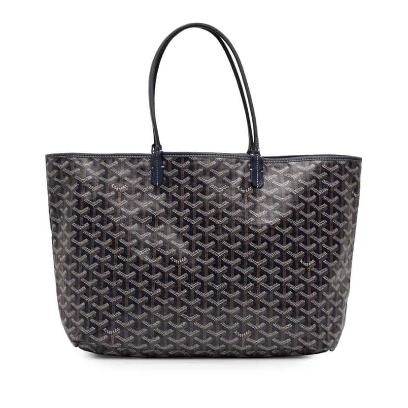 Goyard Goyardine Saint Louis PM Blue Canvas Very good condition - Front View