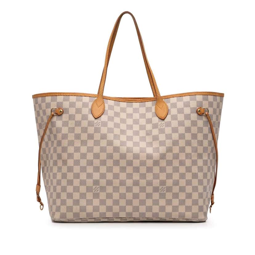 Louis Vuitton Damier Azur Neverfull GM White Very good condition - Front View