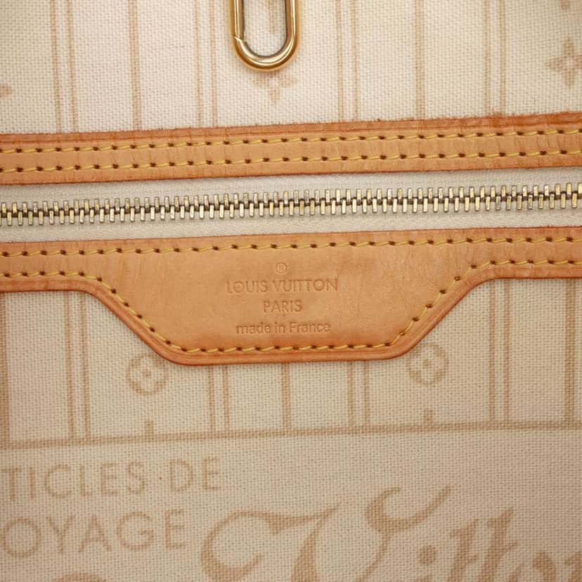 Louis Vuitton Damier Azur Neverfull GM White Very good condition - Box View