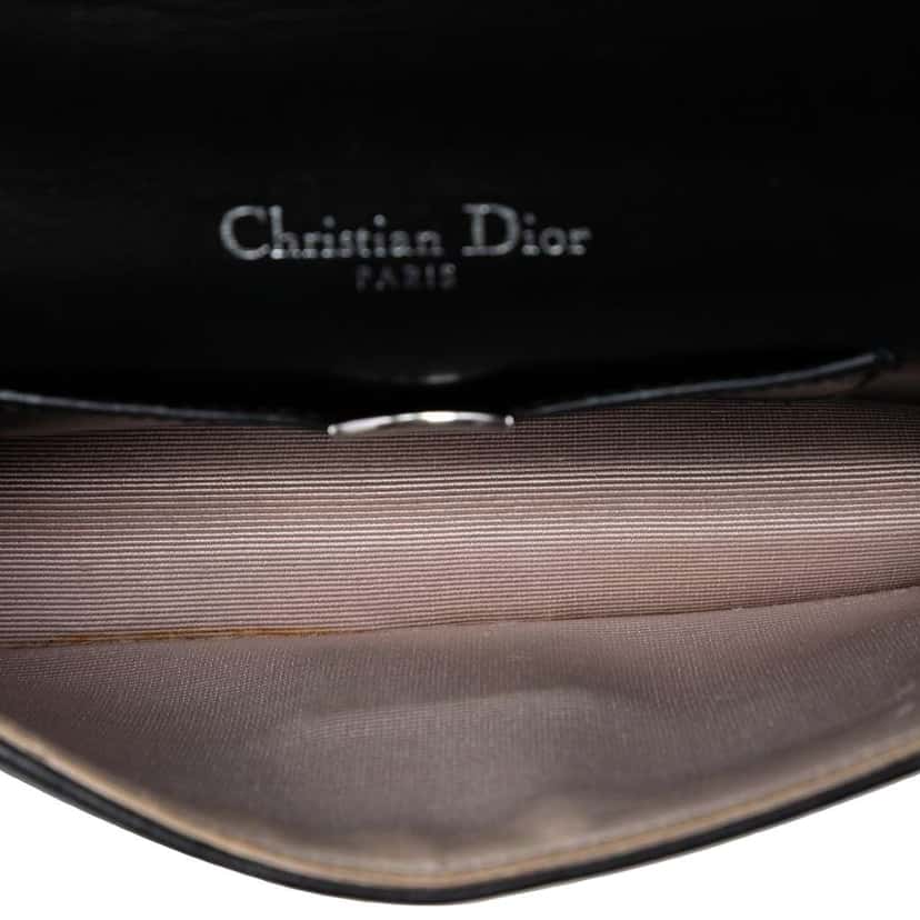 Dior Mini Lambskin Diorama Flap Black Leather Very good condition - Model View