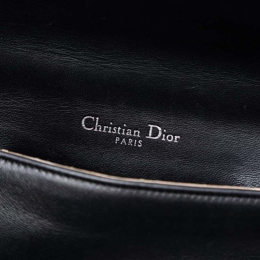 Dior Mini Lambskin Diorama Flap Black Leather Very good condition - Box View
