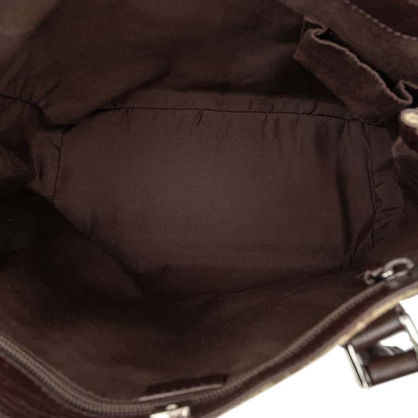 Gucci GG Supreme Tote Brown Canvas Very good condition - Model View