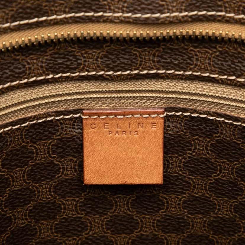 Celine Macadam Coated Canvas Tote Brown Canvas Good condition - Box View