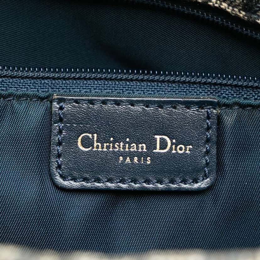 Dior Diorissimo Trotter Canvas Tote Blue Canvas Very good condition - Box View