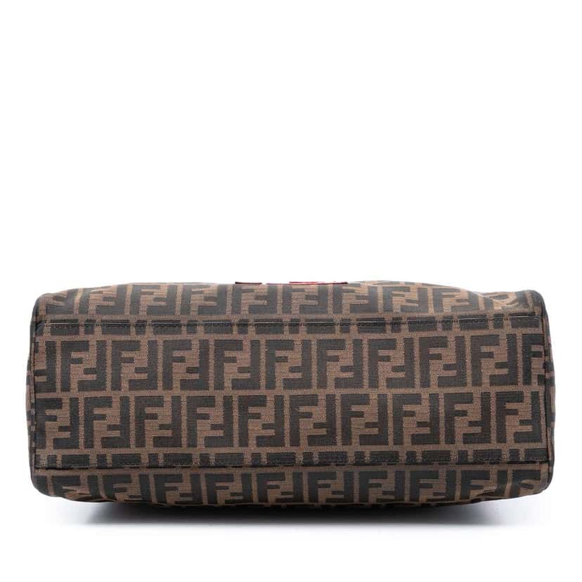 Fendi Zucca Canvas Etniko Grommet Tote Brown Canvas Good condition - Inside View