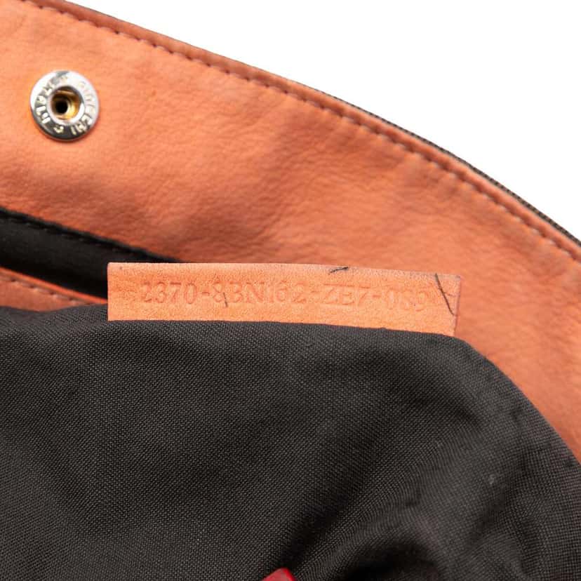 Fendi Zucca Canvas Etniko Grommet Tote Brown Canvas Good condition - Box View