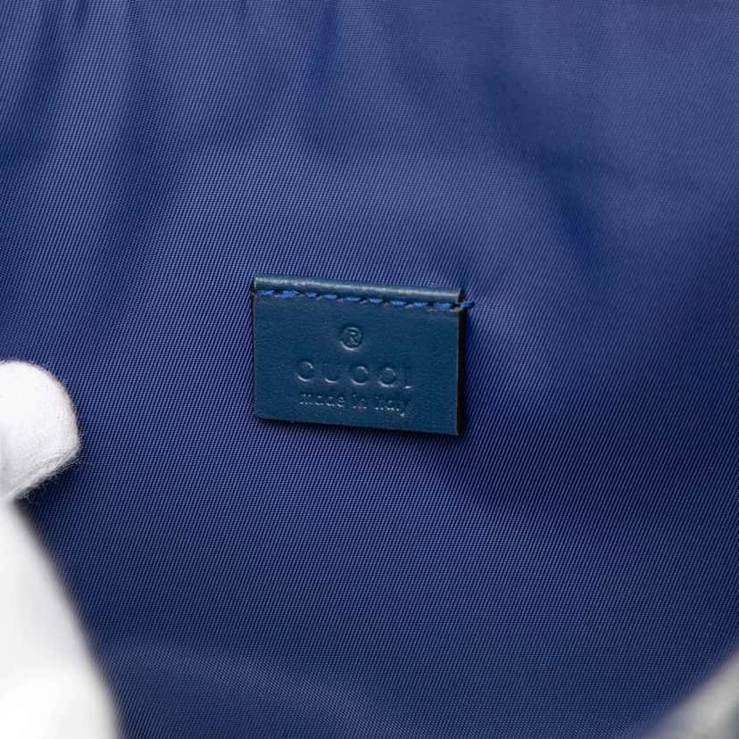 Gucci Kids GG Canvas Star Messenger Bag Blue Canvas Very good condition - Box View