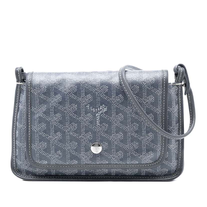 Goyard Goyardine Plumet Pocket Wallet Grey Canvas Very good condition - Front View