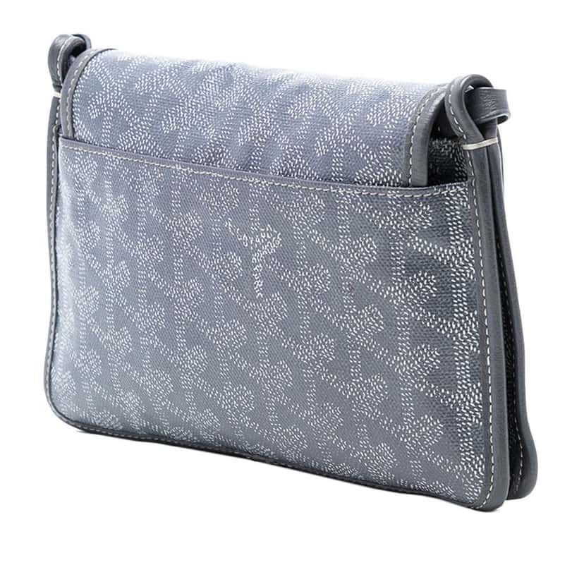 Goyard Goyardine Plumet Pocket Wallet Grey Canvas Very good condition - Back View