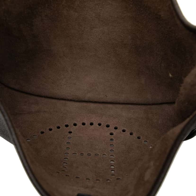 Hermès Clemence Evelyne III PM Brown Leather Good condition - Model View