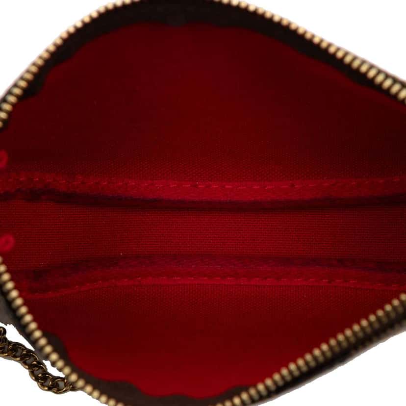 Louis Vuitton Damier Ebene Mini Pochette Accessoires Brown Very good condition - Model View