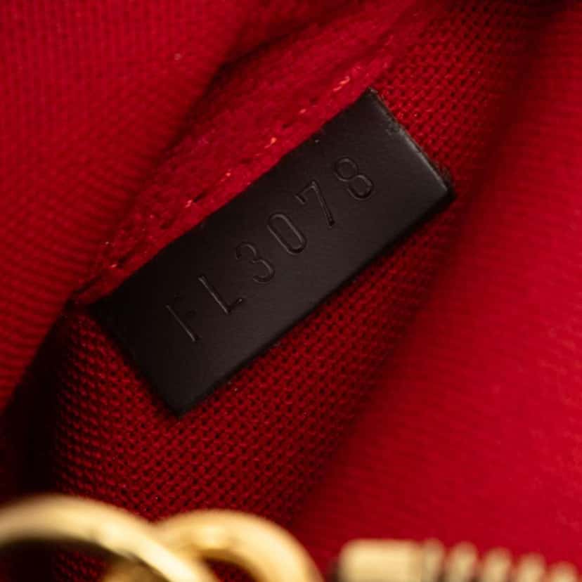 Louis Vuitton Damier Ebene Mini Pochette Accessoires Brown Very good condition - Box View