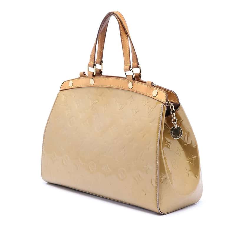 Louis Vuitton Monogram Vernis Brea MM Gold Leather Good condition - Back View