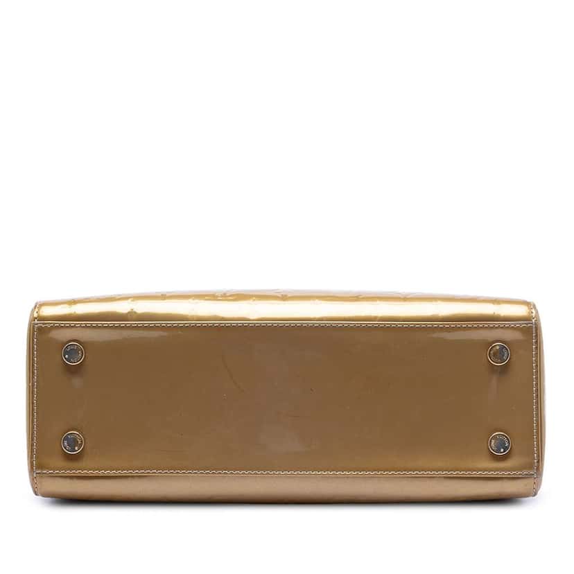 Louis Vuitton Monogram Vernis Brea MM Gold Leather Good condition - Inside View