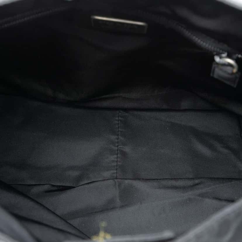 Prada Tessuto Acrylic Handle Bag Black Very good condition - Model View