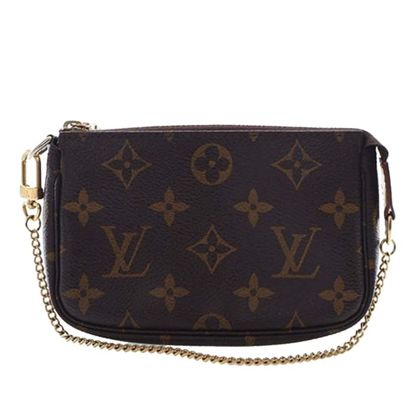 Louis Vuitton Monogram Mini Pochette Accessoires Brown Very good condition - Front View