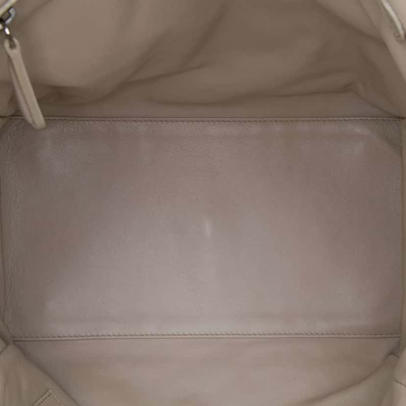 Dior Medium Woven Iridescent Calfskin Soft Lady Dior Silver Leather Very good condition - Model View