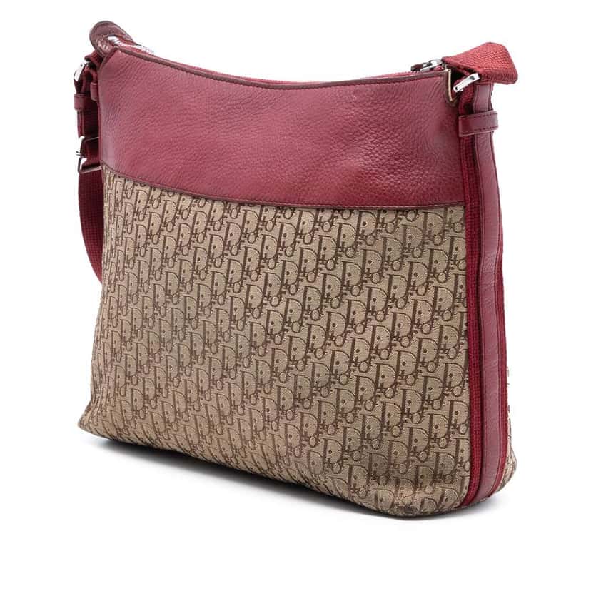 Dior Diorissimo Trotter Canvas Street Chic Crossbody Brown Canvas Very good condition - Back View
