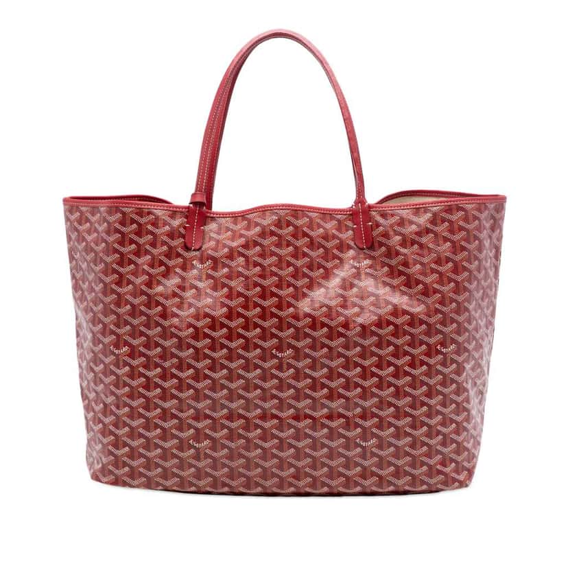 Goyard Goyardine Saint Louis GM Red Canvas Very good condition - Front View
