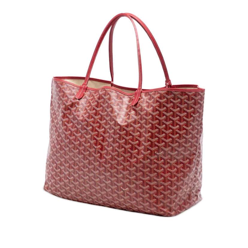 Goyard Goyardine Saint Louis GM Red Canvas Very good condition - Back View