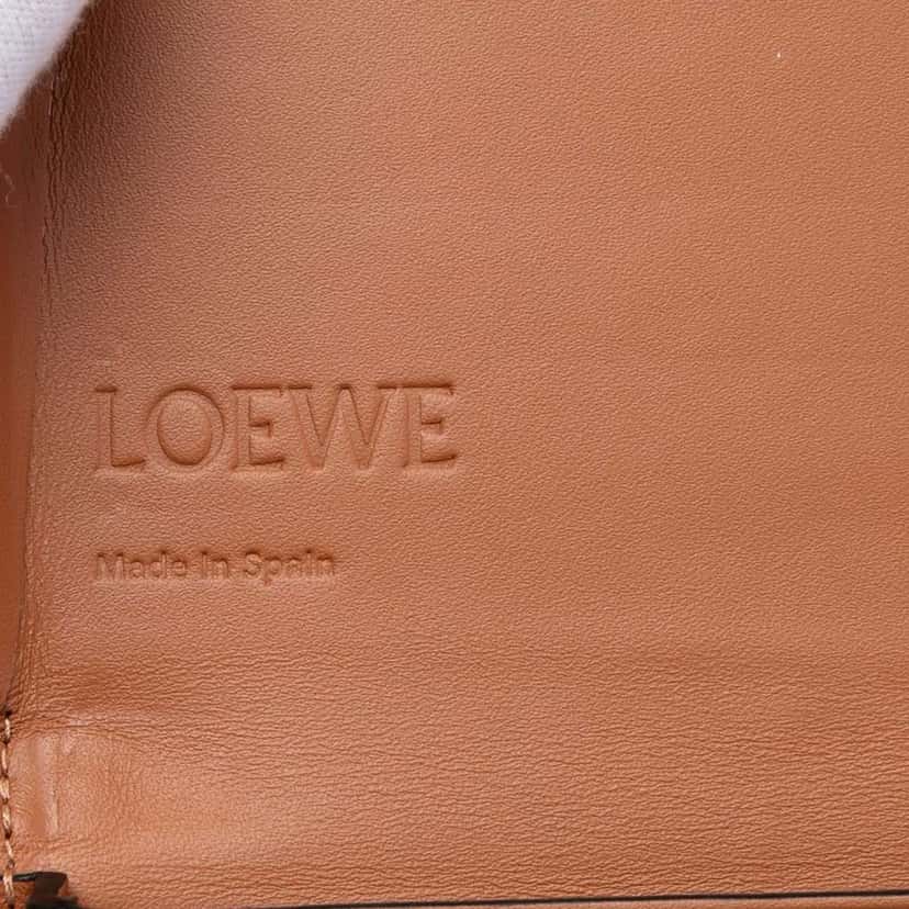 Loewe Small Soft Calfskin Heel Pouch Brown Leather Very good condition - Box View