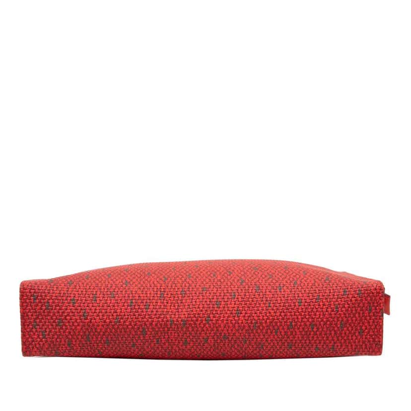 Saint Laurent Canvas Clutch Red Canvas Very good condition - Inside View