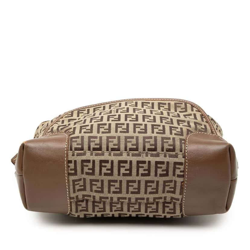 Fendi Zucchino Canvas Chef Front Pocket Shopping Tote Brown Canvas Very good condition - Inside View