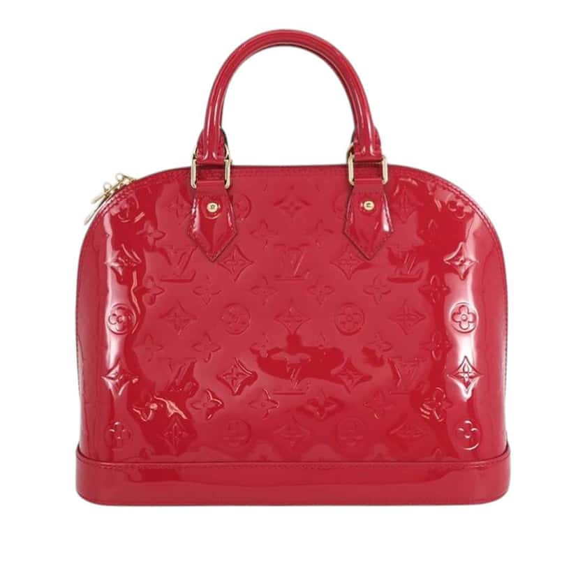 Louis Vuitton Monogram Vernis Alma PM Red Leather Good condition - Front View