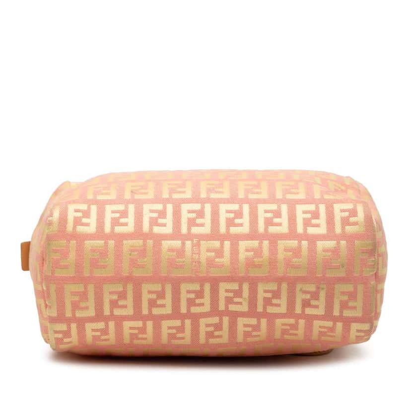 Fendi Mini Zucchino Canvas Handbag Pink Canvas Good condition - Inside View