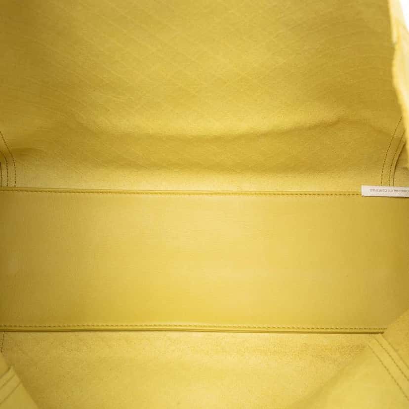 Bottega Veneta Leather Intrecciomirage Tote Yellow Leather Very good condition - Model View