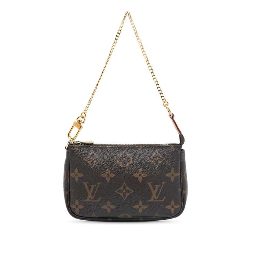 Louis Vuitton Monogram Mini Pochette Accessoires Brown Very good condition - Front View